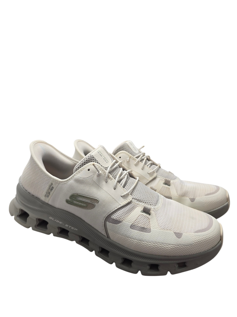 Skechers Slip-ins Men’s White/Gray Glide-Step Sneakers Size 13